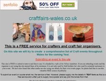 Tablet Screenshot of craftfairs-wales.co.uk